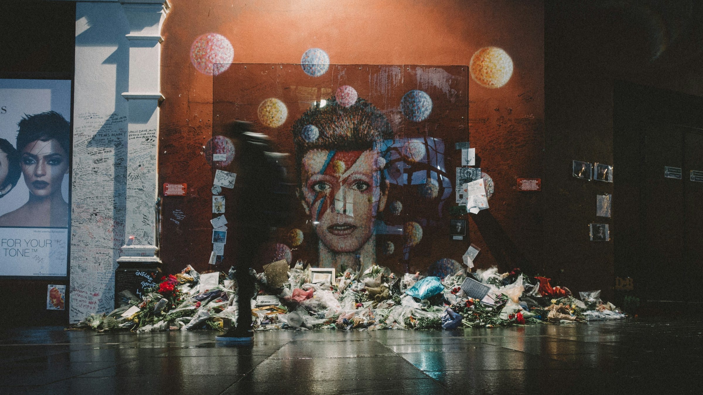 A vibrant street art tribute in London, showcasing the city's cultural scene amidst property management and residential lettings. MX Lettings Property Managers London