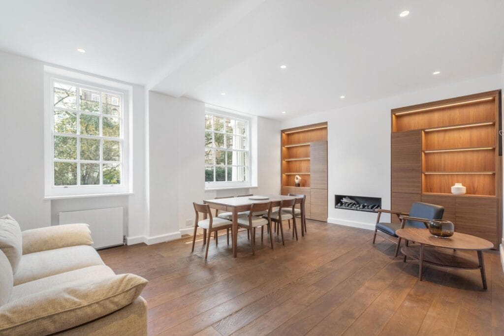 Modern living space in London showcasing property management expertise for residential lettings and holiday lets agency. MX Lettings Property Managers London